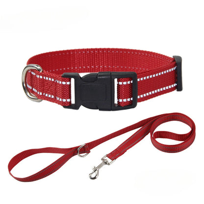 Nylon Dog Collar and Leash Set