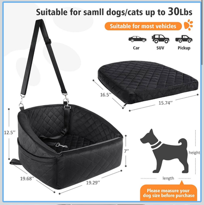 Dog Car Seat Booster Bed