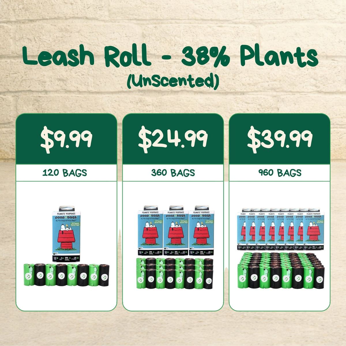 Leash Roll Poop Bags