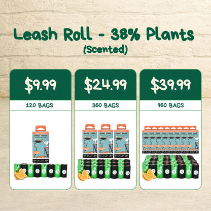 Leash Roll Poop Bags