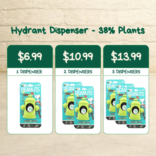 Dispenser + Leash Roll Poop Bags