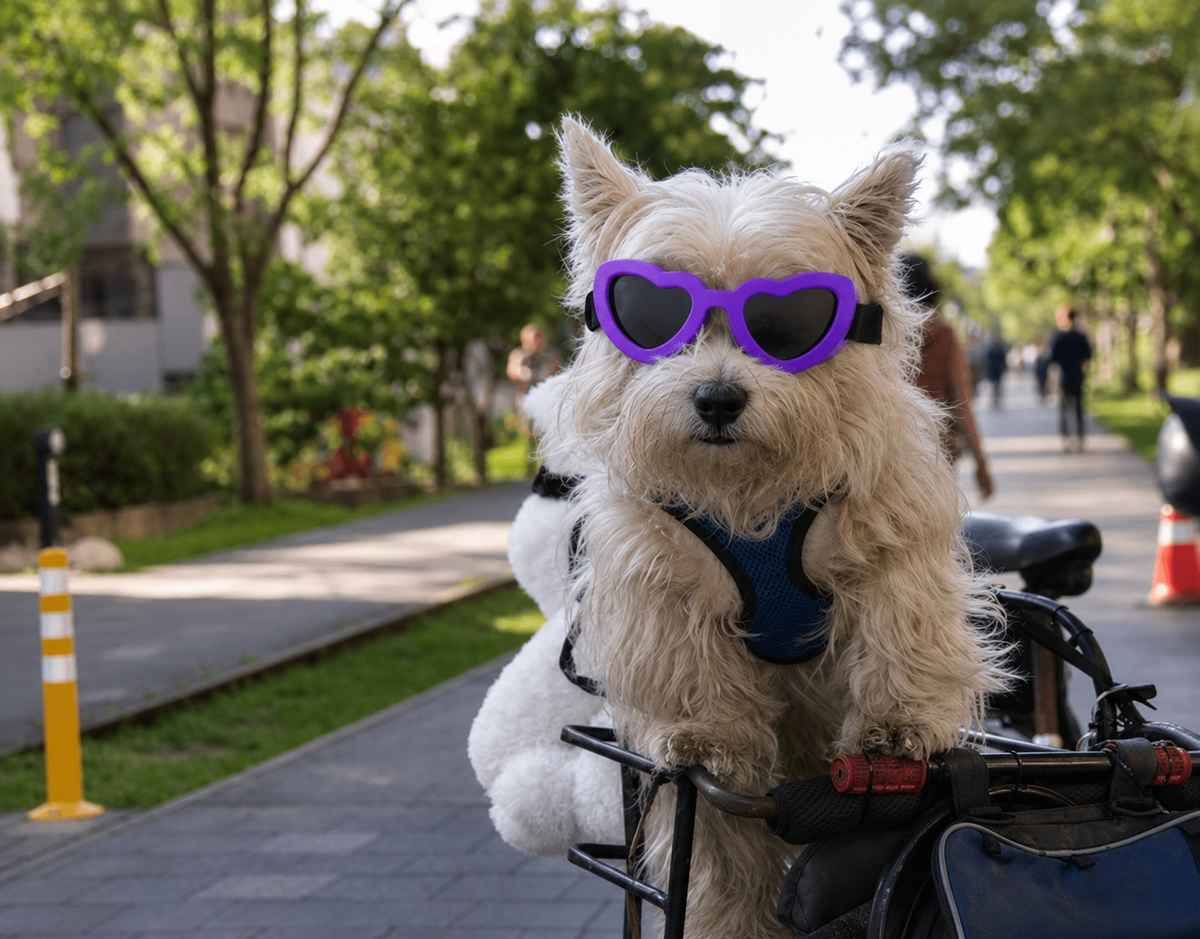 Heart-Shaped Pet Sunglasses