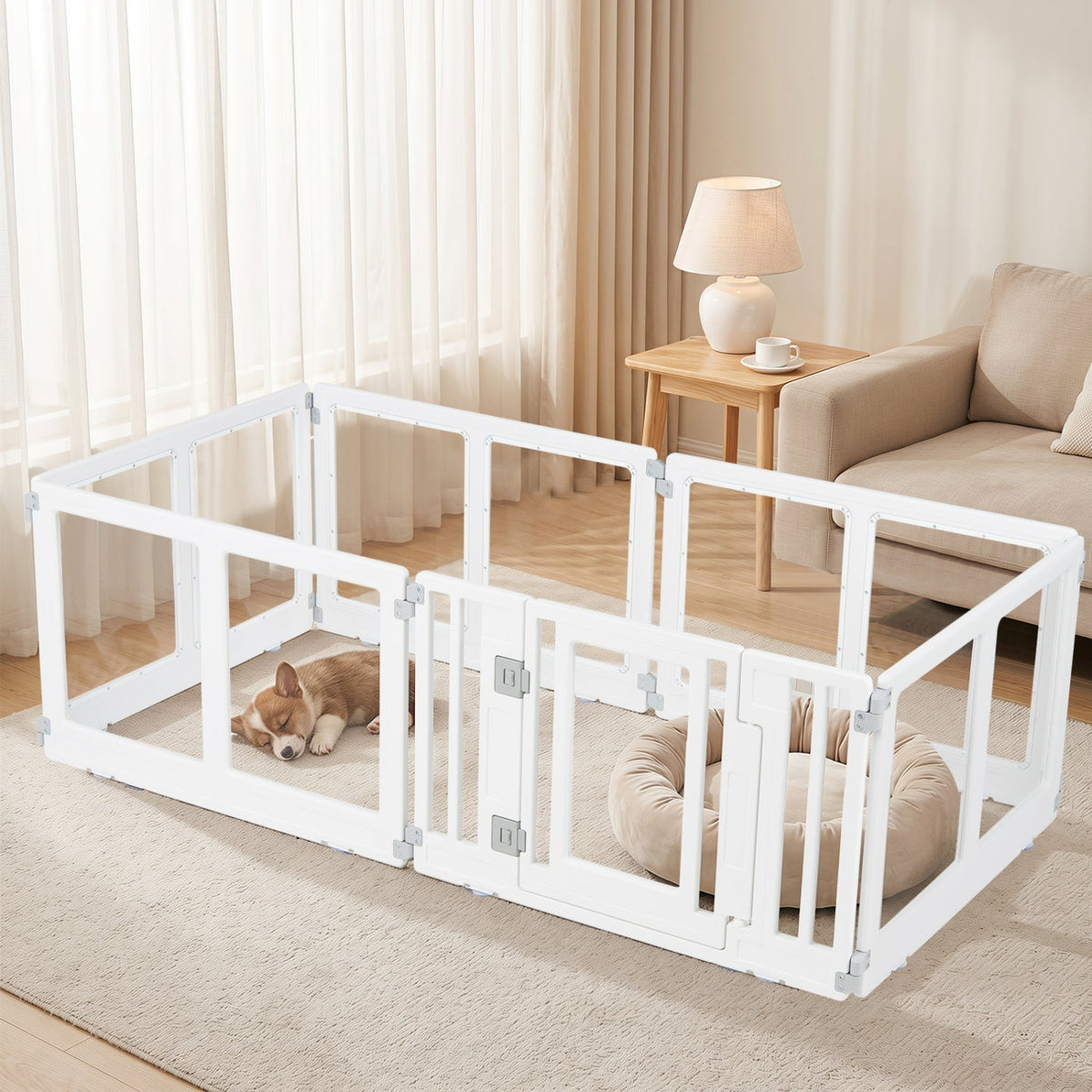 Clear Dog Playpen