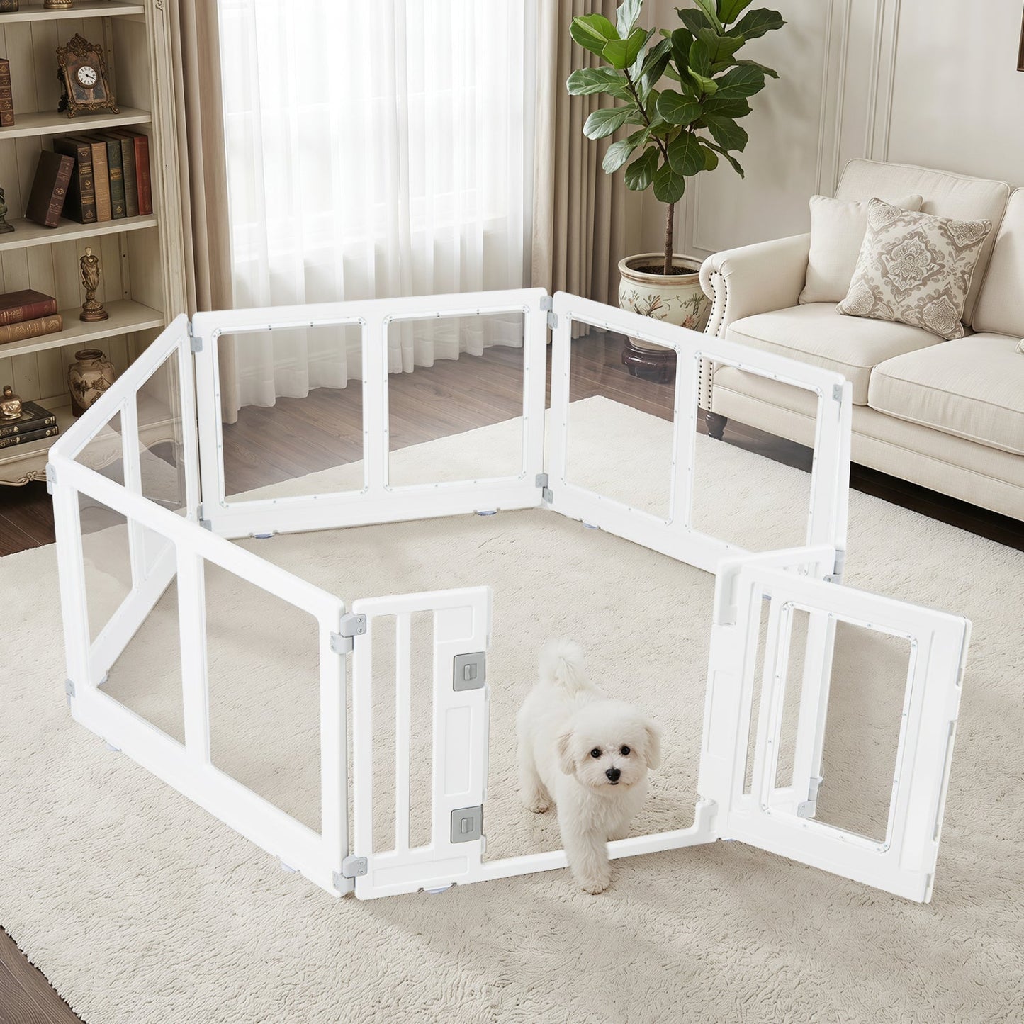 Clear Dog Playpen