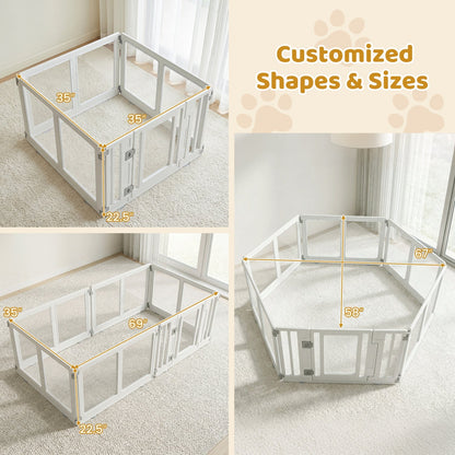 Clear Dog Playpen