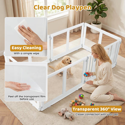 Clear Dog Playpen
