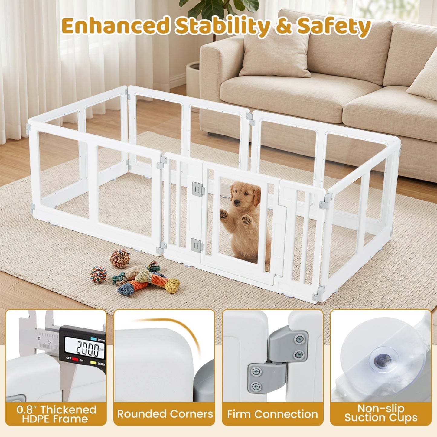 Clear Dog Playpen