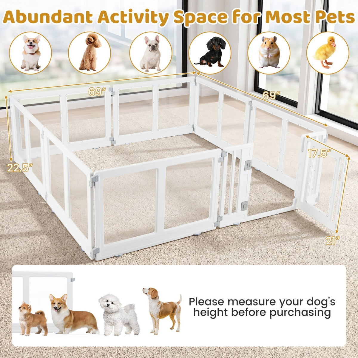 Clear Dog Playpen