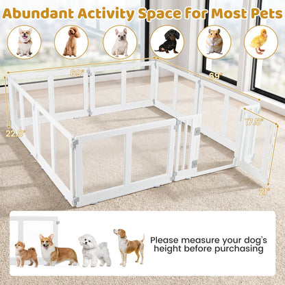 Clear Dog Playpen