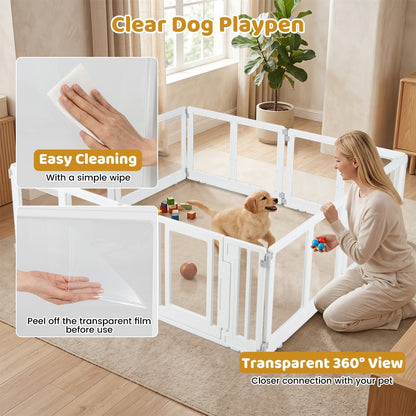 Clear Dog Playpen