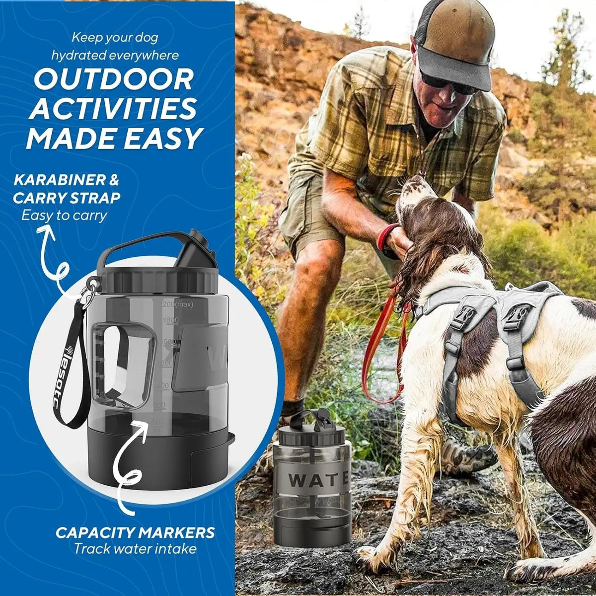 Portable Travel Water Bottle