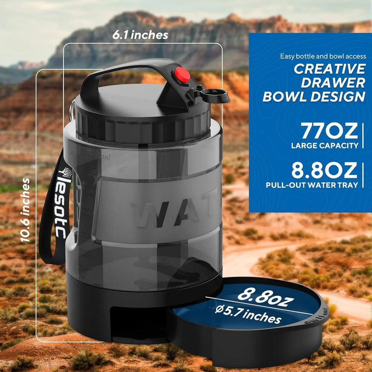 Portable Travel Water Bottle