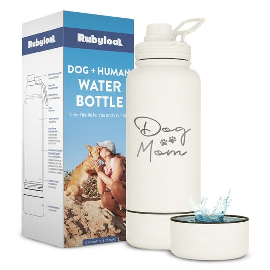 Water Bottle with Dog Bowl