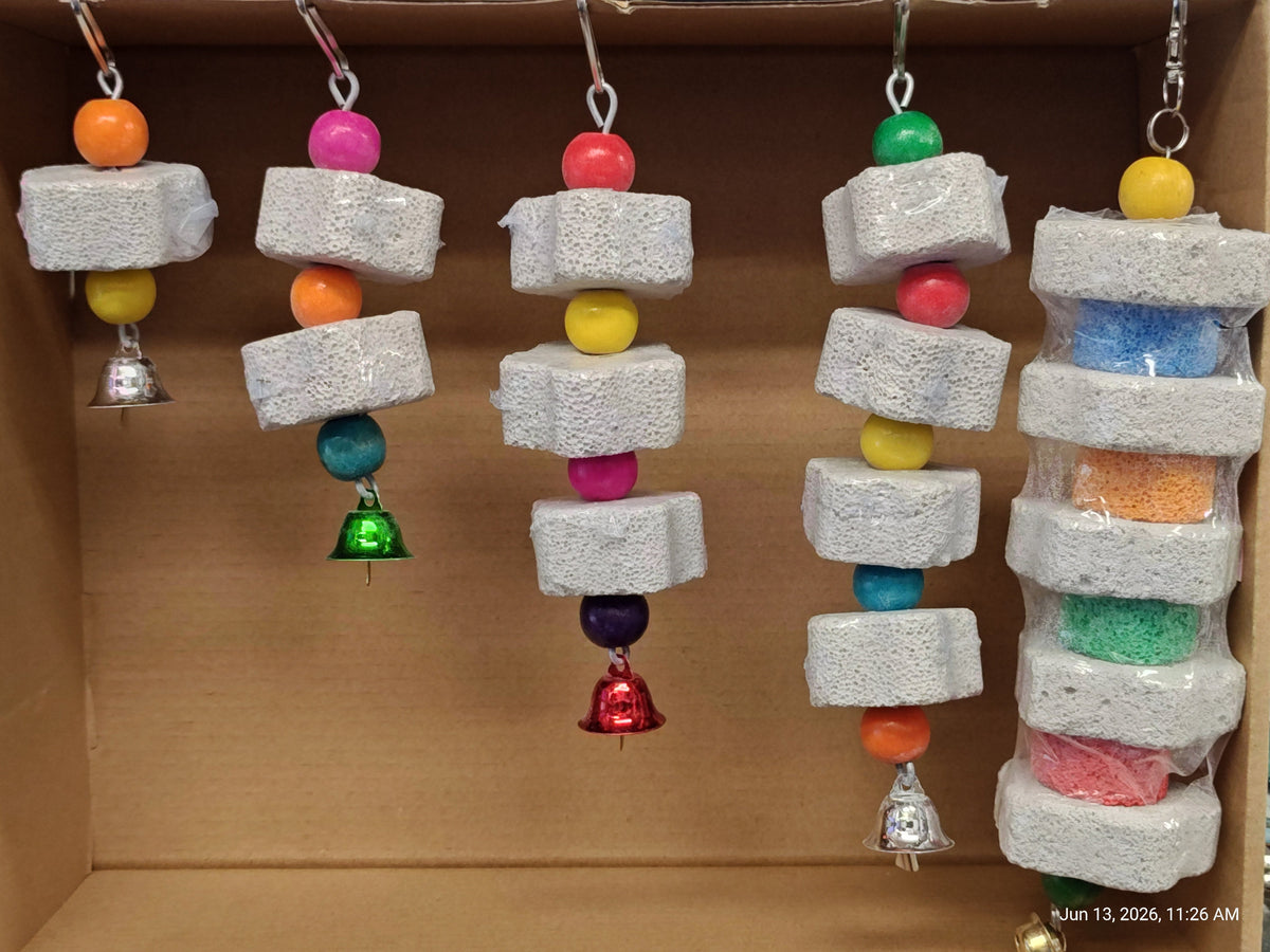 Flower Pumice Hanging Chew Toys