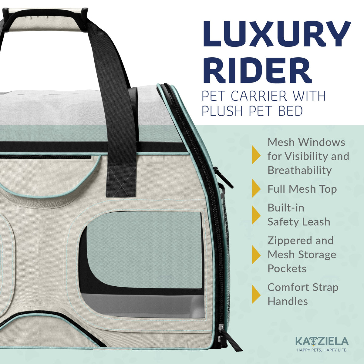 Pet Carrier with Wheels and Handle