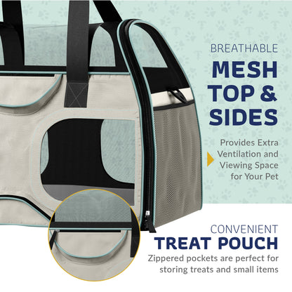 Pet Carrier with Wheels and Handle