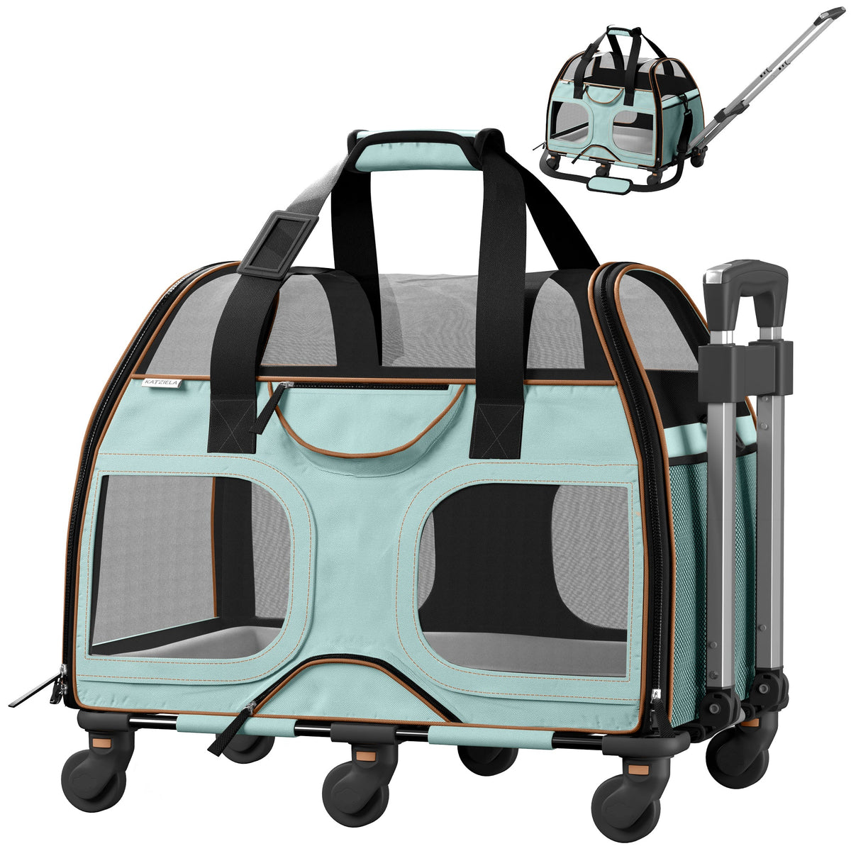 Pet Carrier with Wheels and Handle