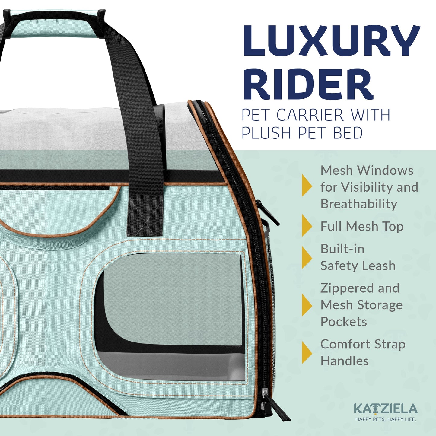 Pet Carrier with Wheels and Handle