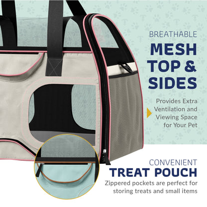 Pet Carrier with Wheels and Handle