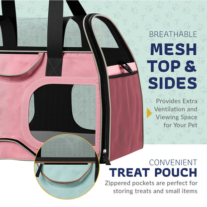 Pet Carrier with Wheels and Handle
