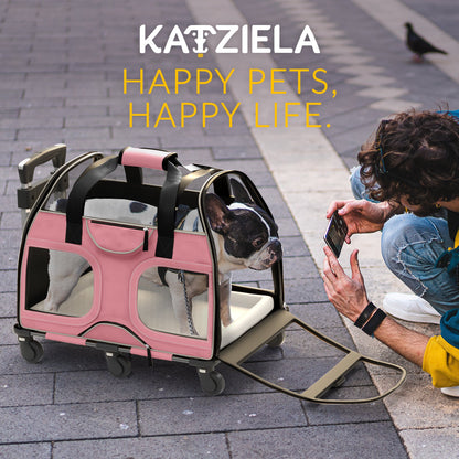 Pet Carrier with Wheels and Handle
