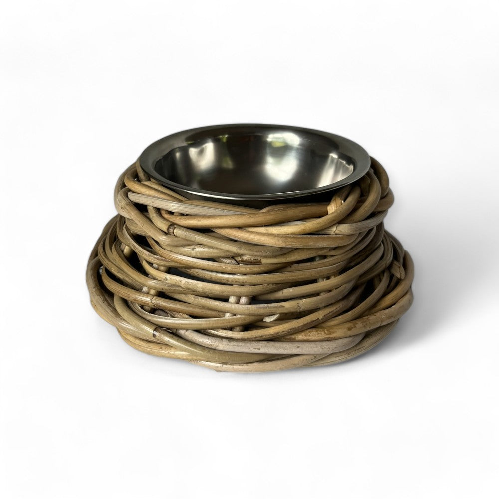 Rattan Pet Bowl