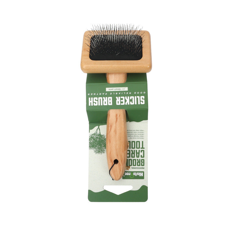 Wood Handle Slicker Brush