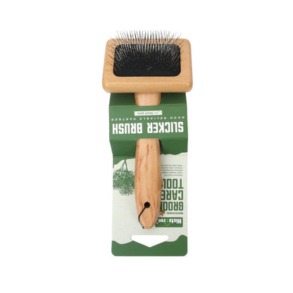 Wood Handle Slicker Brush