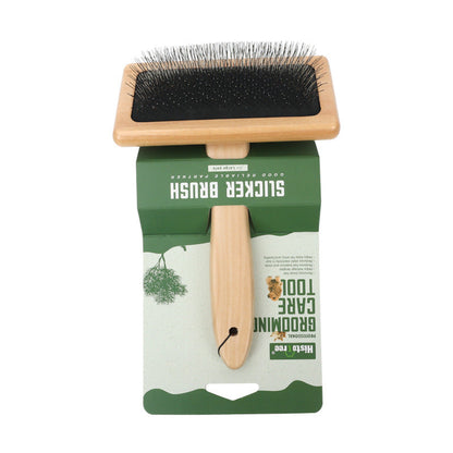 Wood Handle Slicker Brush