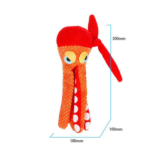 Octopus Plush Dog Toy