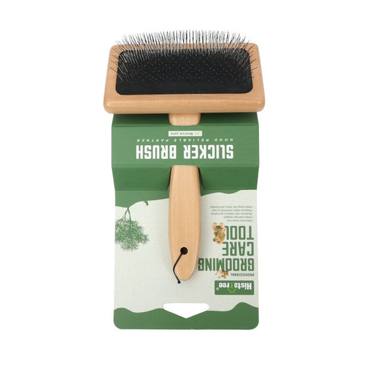 Wood Handle Slicker Brush