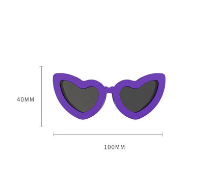 Heart-Shaped Pet Sunglasses