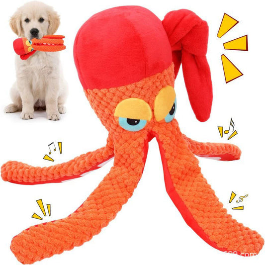 Octopus Plush Dog Toy