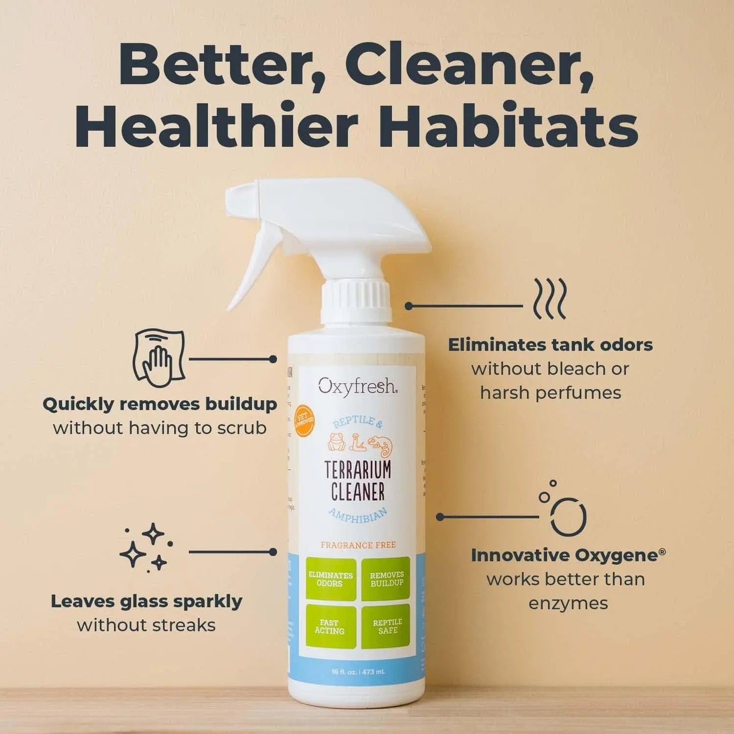Terrarium Cleaner Odor Eliminator