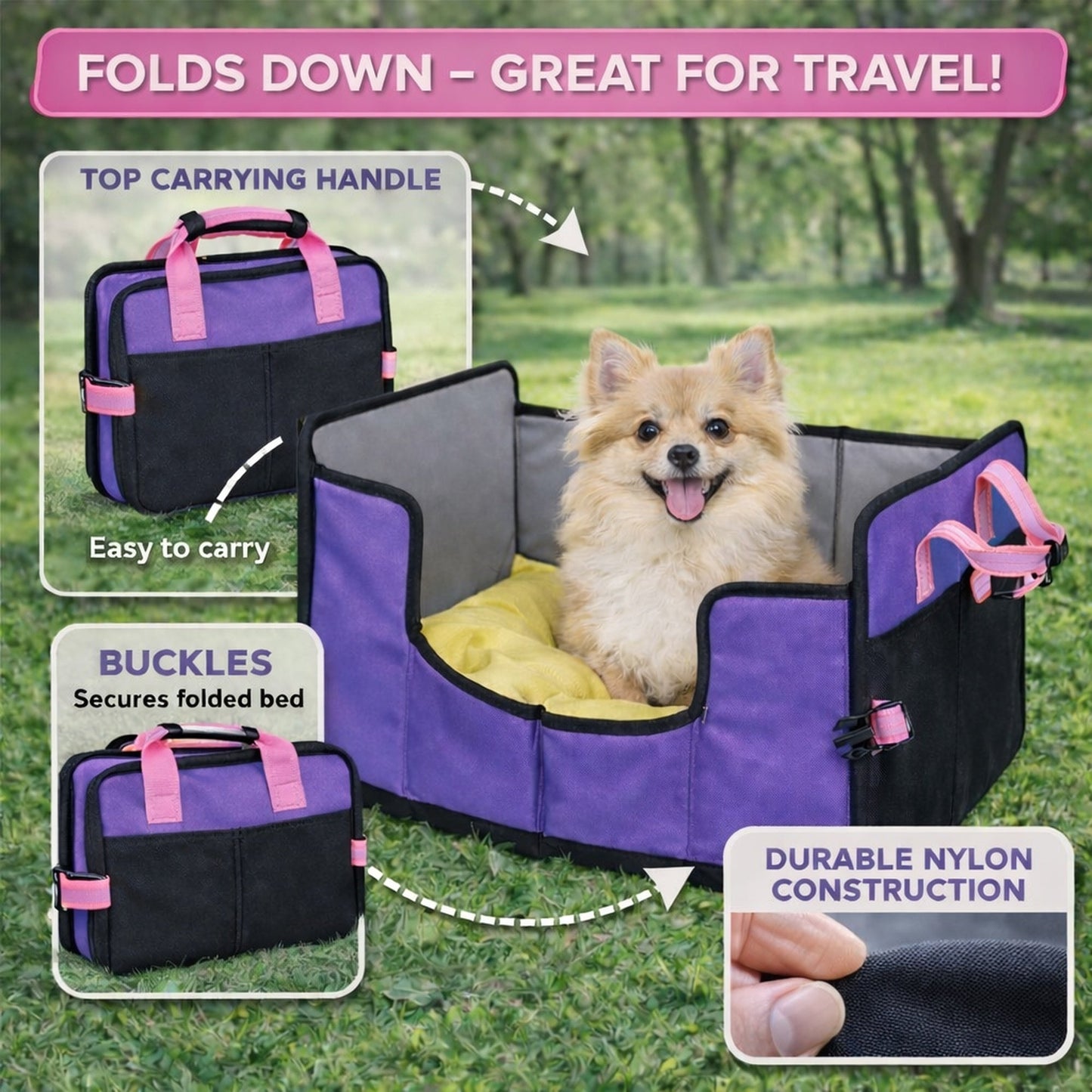 Travel Cat and Dog Bed