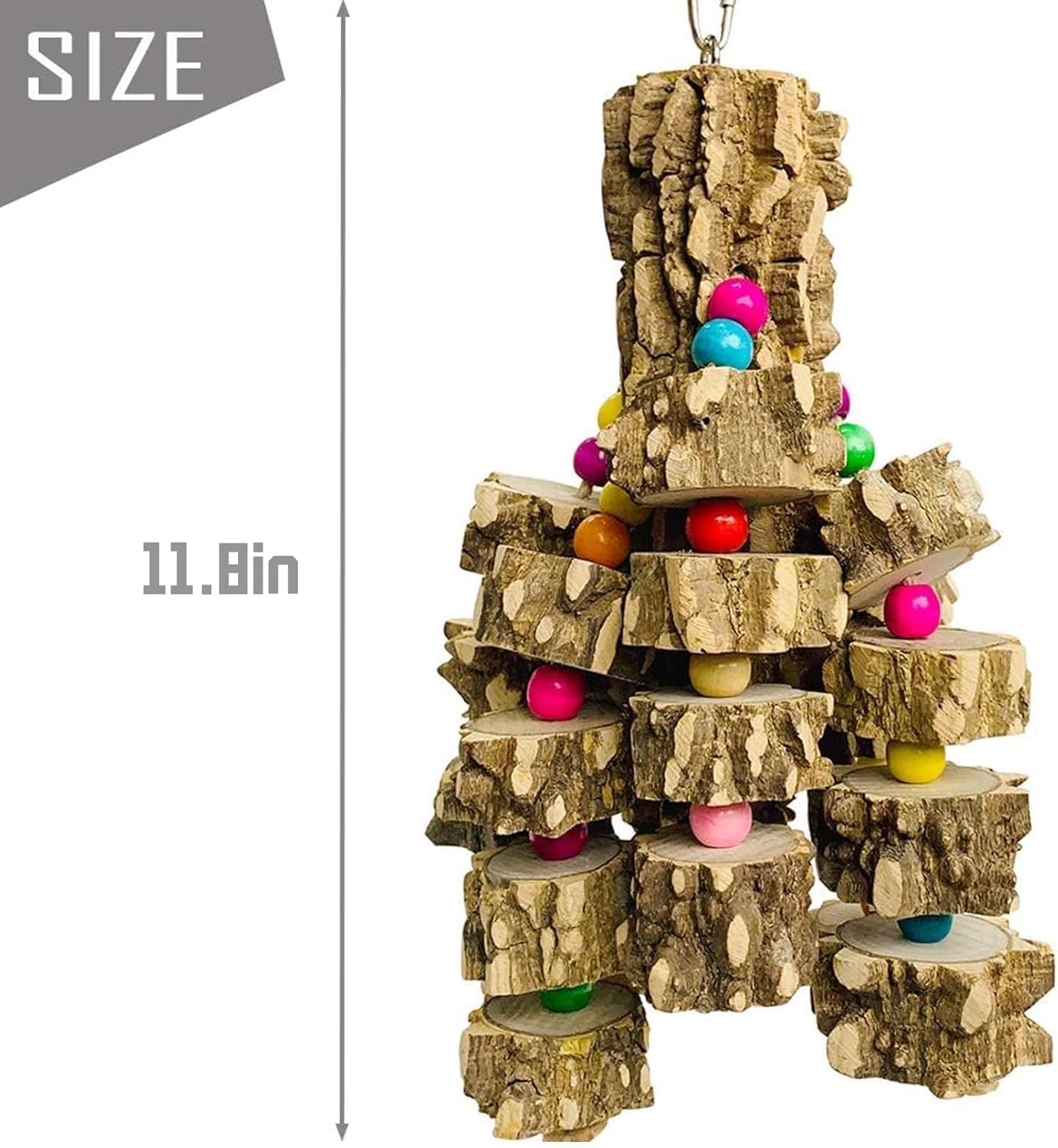 Large Parrot Toy Wood Chew