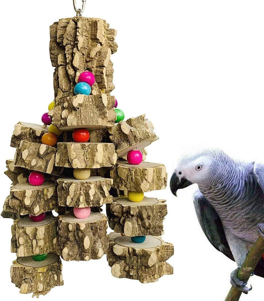 Large Parrot Toy Wood Chew