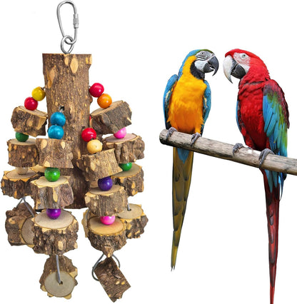 Large Parrot Toy Wood Chew