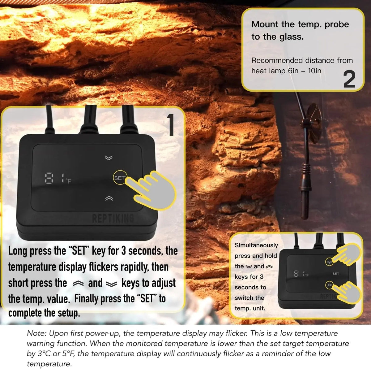 Dimming Reptile Thermostat