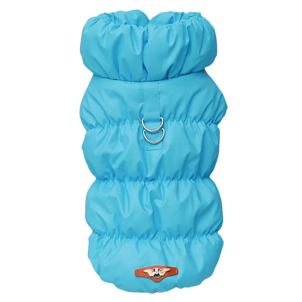 Quilted Puffer Vest for Small Dogs - Built-In D-Ring, High Turtleneck, Cotton-Lined Polyester Shell, S–XL, 7 Colors, $20.99