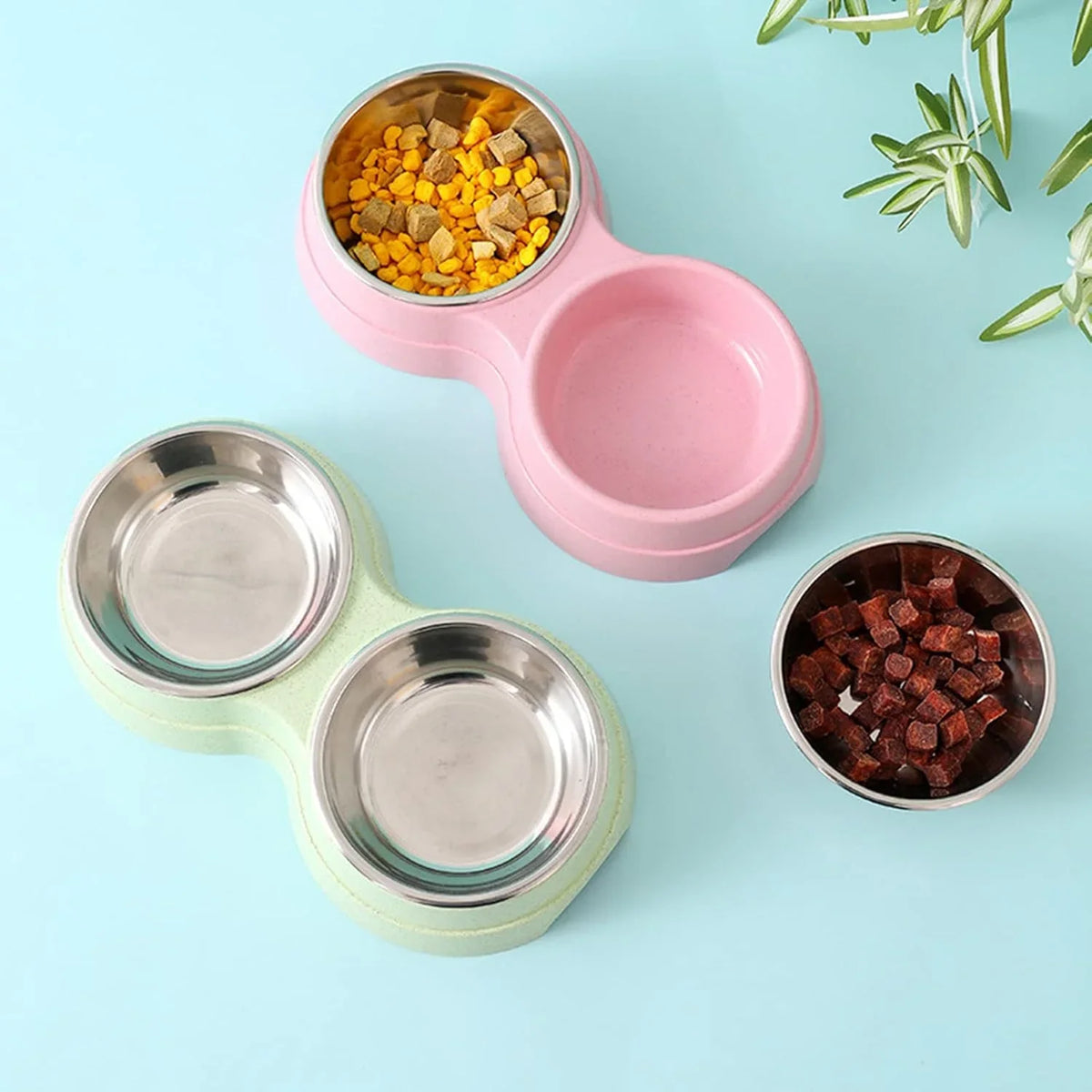 Double Pet Bowls