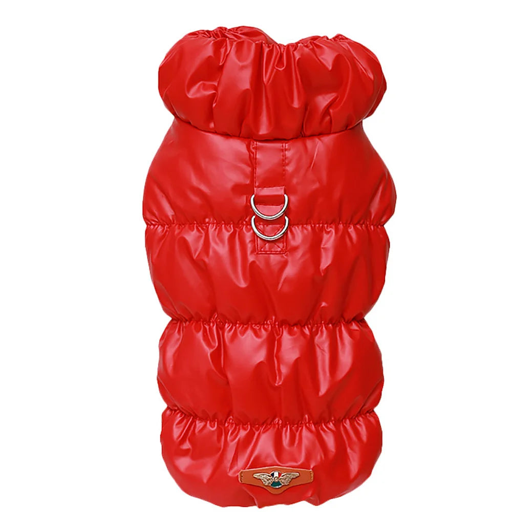 Quilted Puffer Vest for Small Dogs - Built-In D-Ring, High Turtleneck, Cotton-Lined Polyester Shell, S–XL, 7 Colors, $20.99
