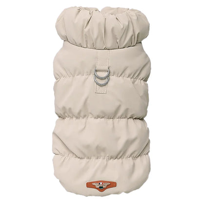 Quilted Puffer Vest for Small Dogs - Built-In D-Ring, High Turtleneck, Cotton-Lined Polyester Shell, S–XL, 7 Colors, $20.99