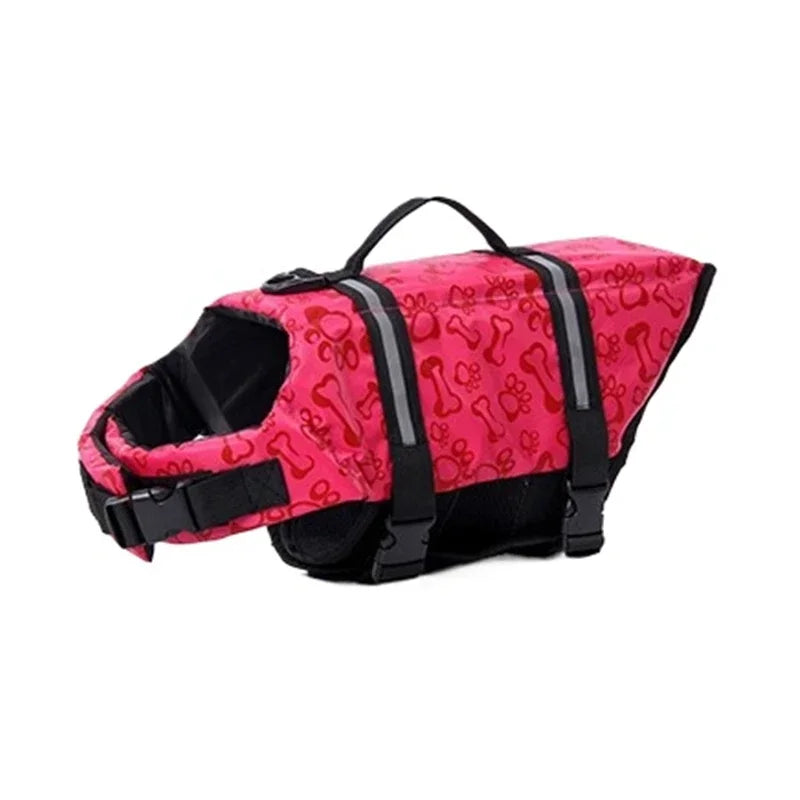 SnugglePet Dog Life Jacket - High-Density Foam, Reflective Strips, Rescue Handle, Ripstop Shell, XXS–XL, 4 Colors