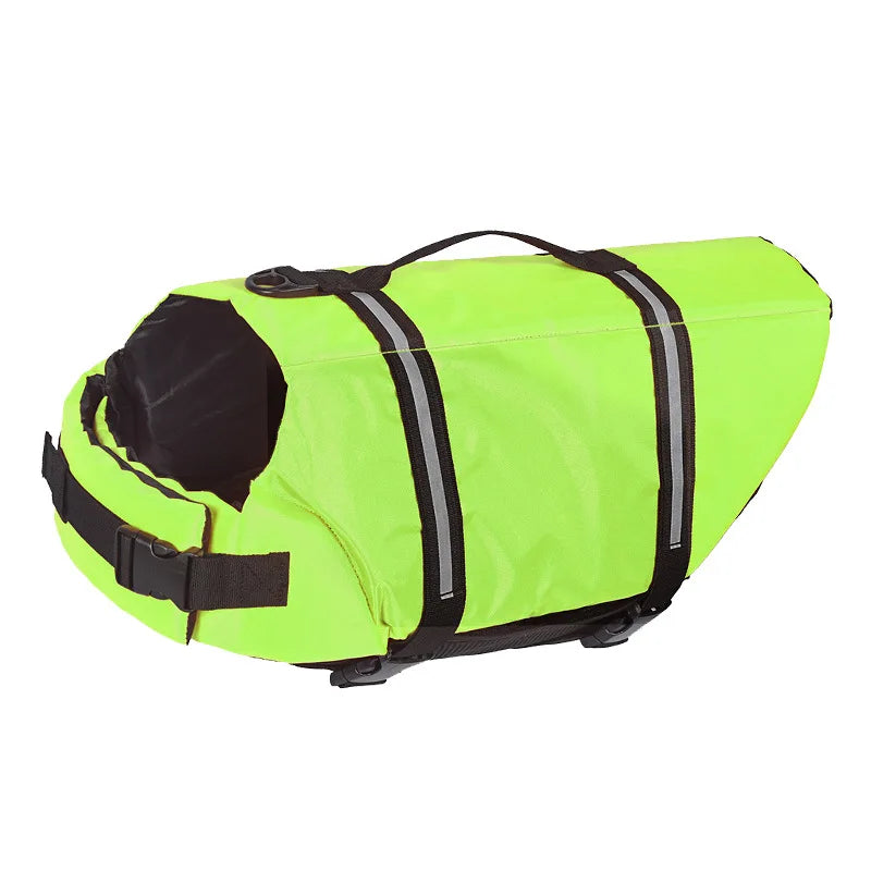 SnugglePet Dog Life Jacket - High-Density Foam, Reflective Strips, Rescue Handle, Ripstop Shell, XXS–XL, 4 Colors