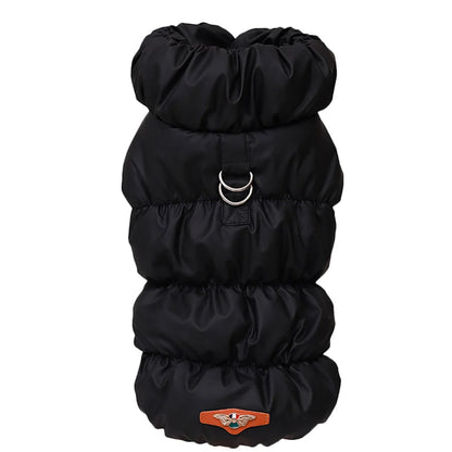 Quilted Puffer Vest for Small Dogs - Built-In D-Ring, High Turtleneck, Cotton-Lined Polyester Shell, S–XL, 7 Colors, $20.99