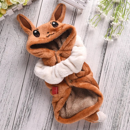 Halloween Dog Costume Fleece Hoodie Onesie - Small Dogs, 7 Character Designs, XS–M, Koala Fox Giraffe Bee Mouse Raccoon, $25.99