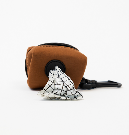 Coco Brown Poop Bag Holder