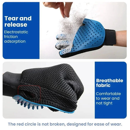 2 In 1 Pet Grooming Glove