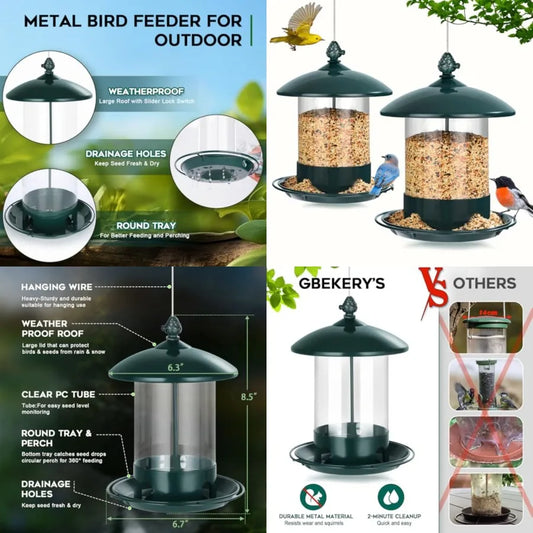 Metal Bird Feeders